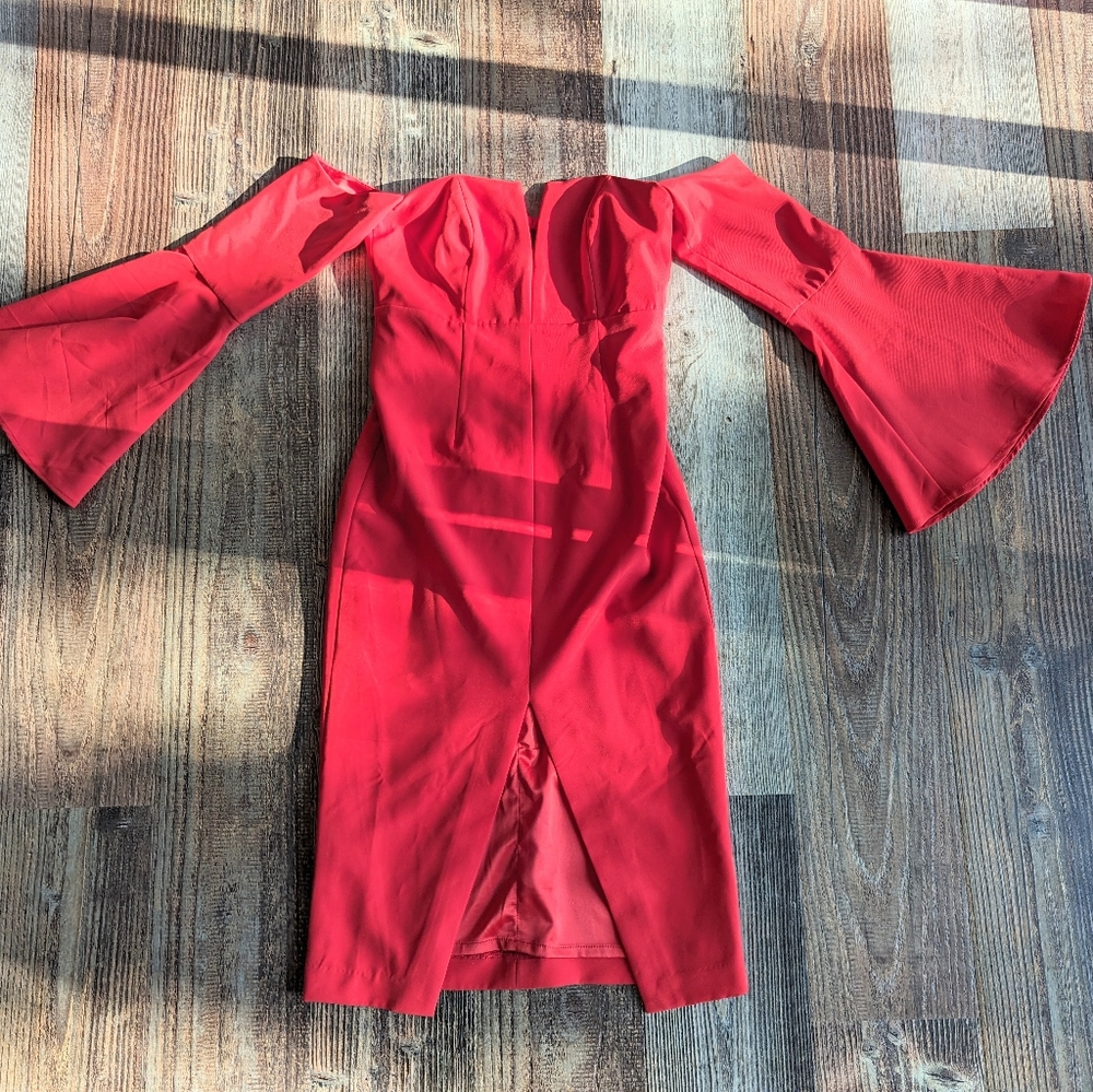 Bardot Red Dress
